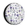 thumbnail image 1 of Gaeub Lavender Bicycle 14-17in Tire Cover, Spare Tire Cover, for Camper Caravan, Trailer, Car, Truck, SUV, Jeep - 17 inch, 1 of 9
