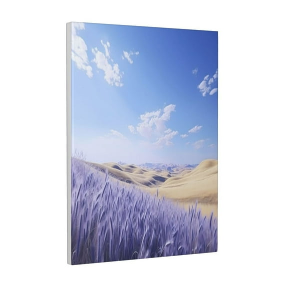 Gaeub Lavender Fields Under Blue Sky Print Canvas Wall Art for Bathrooms Bedroom,Wall Decor,Framed Artwork for Wall,Modern Wall Decorations Prints Picture,Home Decor Wall Pictures 30" x 40"