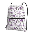 thumbnail image 1 of Gaeub Lavender Flowers Gym Bag Sackpack Sports,Drawstring Backpack Sports Bag for Women Men Large Size, 1 of 6