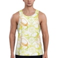 thumbnail image 1 of Gaeub Lemon Potatoes Men's Athletic Tank Top, Workout Sleeveless Shirts, Running Tank Tops for Gym, Running, Training - 4X-Large, 1 of 9