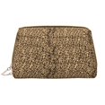thumbnail image 1 of Gaeub Leopard Print Brown Printed Travel Cosmetic Bag,Makeup Bag, Large Capacity Toiletry Bag for Women, Portable Pouch Make Up Organizer with Zipper and Divider, 1 of 8