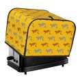 thumbnail image 1 of Gaeub Leopard Print Print 4 Slice Toaster Cover,Bread Machine Cover,Dustproof Fingerprint Protectors and Greasy Protection Anti-sputtering, 1 of 7