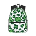 thumbnail image 1 of Gaeub Leopard print St. Patrick's Day School Backpack Waterproof Bookbag for Men Women College High School Bags, 1 of 8