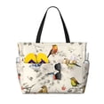 thumbnail image 1 of Gaeub Little Birds Beach Travel Bag, Multi-Pocket Beach Bag, Summer Vacation Bag, Beach Essentials Tote, 1 of 7