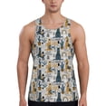 thumbnail image 1 of Gaeub Llama and Cactus1 Men's Athletic Tank Top, Workout Sleeveless Shirts, Running Tank Tops for Gym, Running, Training - Large, 1 of 9