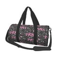 thumbnail image 1 of Gaeub Lovely Mom Ever Lightweight Travel Cylinder Bag Gym Tote Bag Sports Training Duffle Bag with Pockets and Straps, 1 of 8