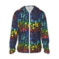 thumbnail image 1 of Gaeub Magical Mushrooms and Flowers Men's and Women's UPF 50+ Long-Sleeved Sun Protection Clothing, Fishing Shirt Long Sleeve Zip - Small, 1 of 9