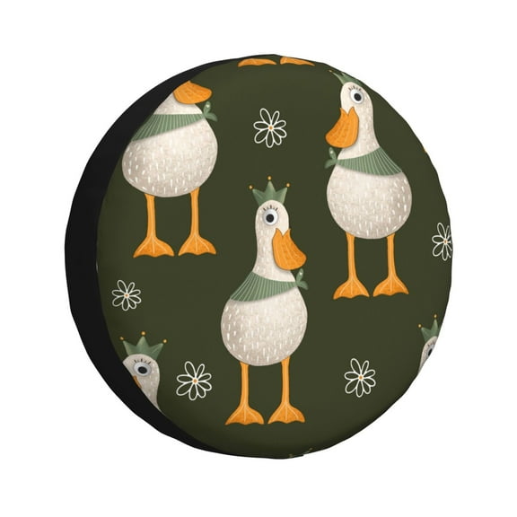 Gaeub Mallard Ducks Wild Birds 14-17in Tire Cover, Spare Tire Cover, for Camper Caravan, Trailer, Car, Truck, SUV, Jeep-14 inch