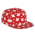 thumbnail image 1 of Gaeub Maple Leaves Flat Bill Snapback Hats Baseball Caps with Adjustable for Running Workouts and Outdoor Activities, 1 of 9
