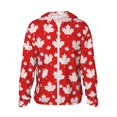 thumbnail image 1 of Gaeub Maple Leaves Men's and Women's UPF 50+ Long-Sleeved Sun Protection Clothing, Fishing Shirt Long Sleeve Zip - X-Large, 1 of 9