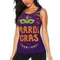 thumbnail image 1 of Gaeub Mardi Gras2 Women's Workout Tank Tops Lightweight Sleeveless Shirts for Women for Athletic Running Tennis Yoga - XX-Large, 1 of 9