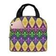 thumbnail image 1 of Gaeub Mardi Gras4 Print Lunch Bag Lunch Box for Women Men,Reusable Insulated Lunch Bags for Adults,Leakproof Cooler Lunch Tote Bag, Large Capacity for Work Travel Picnic, 1 of 8