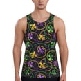 thumbnail image 1 of Gaeub Mardi Gras6 Men's Athletic Tank Top, Workout Sleeveless Shirts, Running Tank Tops for Gym, Running, Training - 3X-Large, 1 of 9