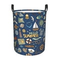 thumbnail image 1 of Gaeub Marine Nautical Dirty Clothes Storage Basket, Toy Storage Bin for Storing Clothing, Diapers, Toys-Medium, 1 of 6