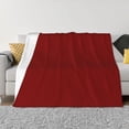 thumbnail image 1 of Gaeub Maroon Printed Flannel Throw Blanket,Plush Throw,Fuzzy Bed Blanket for Bedding Sofa and Travel,Decorative Blanket-50"x40", 1 of 6