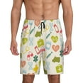 thumbnail image 1 of Gaeub Medical Icons Printed Men's Short Pajama Pants, Lightweight Lounge & Sleep Bottoms Keep You Cool - 3X-Large, 1 of 9