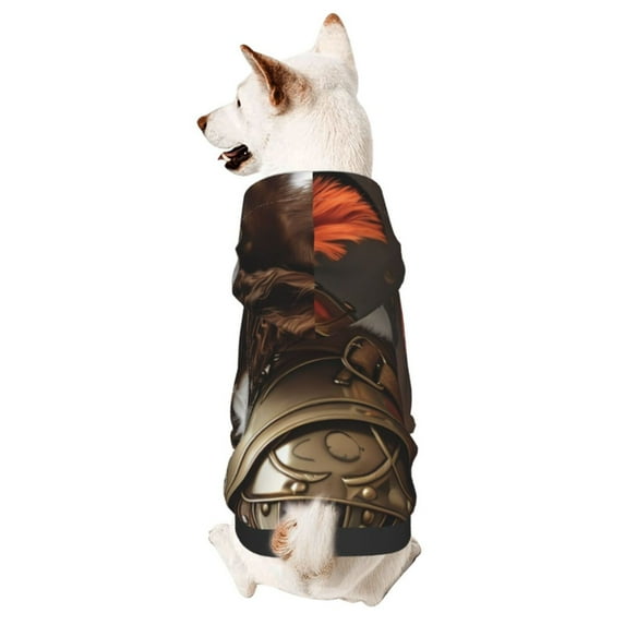 Gaeub Medieval Knight Dog Dog Hoodie Sweatshirts Warm Dog Clothes for Small Dogs,Puppy and Cat Costume-XX-Large