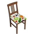 thumbnail image 1 of Gaeub Merry Christmas 1 Square Chair Seat Covers, Stretch Fitted Printed Chair Seat Cushion Cover for Kitchen, Office - One Size, 1 of 9