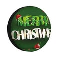 thumbnail image 1 of Gaeub Merry Christmas 14-17in Tire Cover, Spare Tire Cover, for Camper Caravan, Trailer, Car, Truck, SUV, Jeep - 15 inch, 1 of 9