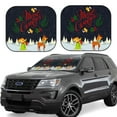 thumbnail image 1 of Gaeub Merry Christmas Elk Foldable Auto Sun Blocker Visor, Sunshade for Car Front Window, Keeps Your Vehicle Cool - Small, 1 of 7