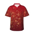 thumbnail image 1 of Gaeub Merry Christmas Print Men's Hawaiian Shirt,Button Down Short Sleeves Shirts,Tropical Beach Casual Button Down Shirts,X-Large, 1 of 7