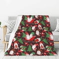 thumbnail image 1 of Gaeub Merry Christmas1 Print Flannel Throw Blanket, Home Fleece Throw Blanket for Couch or Bed,Decorative Blankets,Lightweight Fuzzy Flannel Blanket-60"x50", 1 of 6