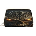 thumbnail image 1 of Gaeub Metal Evil Skull Printed Travel Cosmetic Bag,Makeup Bag, Large Capacity Toiletry Bag for Women, Portable Pouch Make Up Organizer with Zipper and Divider, 1 of 1