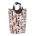 Gaeub Modern Life Print 50L Large Laundry Hampers with Handles
