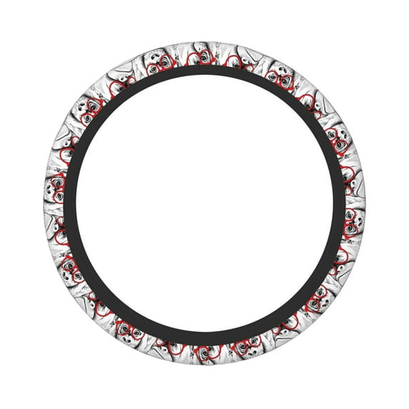 Gaeub Monkey Breathable Stretch Elastic Steering Wheel Cover, Cool in Summer and Warm in Winter, Universal 15 inch