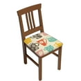 thumbnail image 1 of Gaeub Monkeys in the Jungle Square Chair Seat Covers, Stretch Fitted Printed Chair Seat Cushion Cover for Kitchen, Office - One Size, 1 of 9
