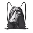 thumbnail image 1 of Gaeub Monochrome Giraffe Expression Drawstring Backpack Bag Sport Gym Sackpack Heavy Duty String Backpack for Men Women-Medium, 1 of 6