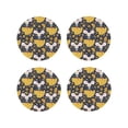 thumbnail image 1 of Gaeub Mouse Cheese Print 4 Pcs Leather Coasters for Drinks ,Drink Coasters Sets,Drink Table Cup Coasters for Living Room Kitchen Coffee Decor-Round Shape, 1 of 6