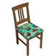 thumbnail image 1 of Gaeub Multicolored Butterflies Square Chair Seat Covers, Stretch Fitted Printed Chair Seat Cushion Cover for Kitchen, Office - One Size, 1 of 9