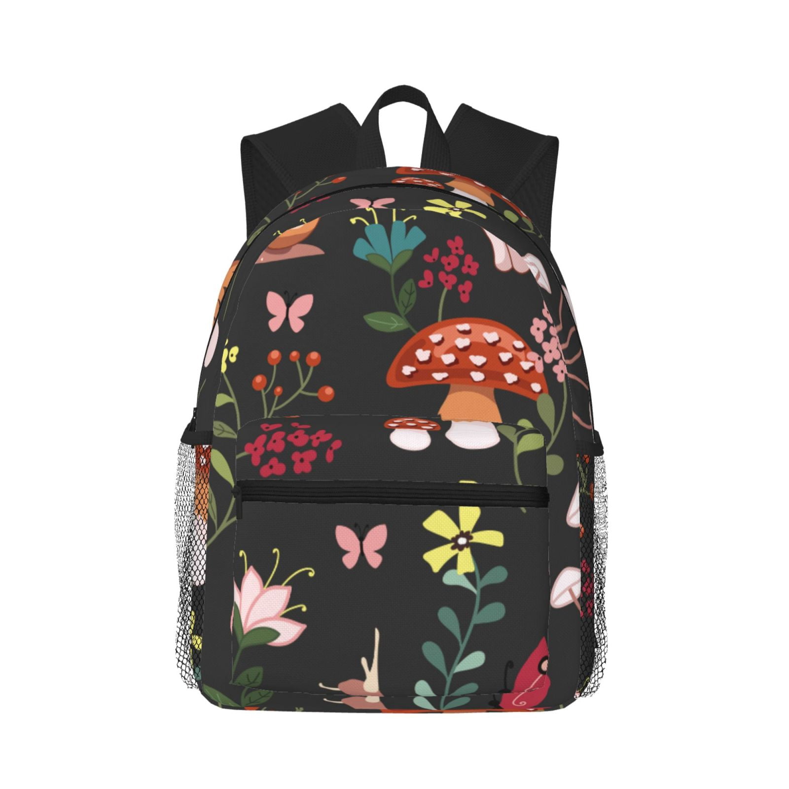 ALIFAFA Magic Mushroom Galaxy Backpack - 16 Inch Kids School Bag With Starry Design, Blue Pink - View #3