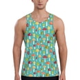 thumbnail image 1 of Gaeub Mushrooms Men's Athletic Tank Top, Workout Sleeveless Shirts, Running Tank Tops for Gym, Running, Training - 4X-Large, 1 of 9