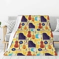 thumbnail image 1 of Gaeub Musical Instruments Print Flannel Throw Blanket, Home Fleece Throw Blanket for Couch or Bed,Decorative Blankets,Lightweight Fuzzy Flannel Blanket-80"x60", 1 of 6