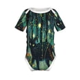 thumbnail image 1 of Gaeub Mystical Black Cat Fireflies Print Infant Climbing Onesie,Toddler Outfit,Newborn Baby Bodysuit,Baby Boy Girl Clothes -6 Months, 1 of 6