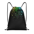 thumbnail image 1 of Gaeub Night Rainbow Sparkles Drawstring Backpack Bag Sport Gym Sackpack Heavy Duty String Backpack for Men Women-Medium, 1 of 6
