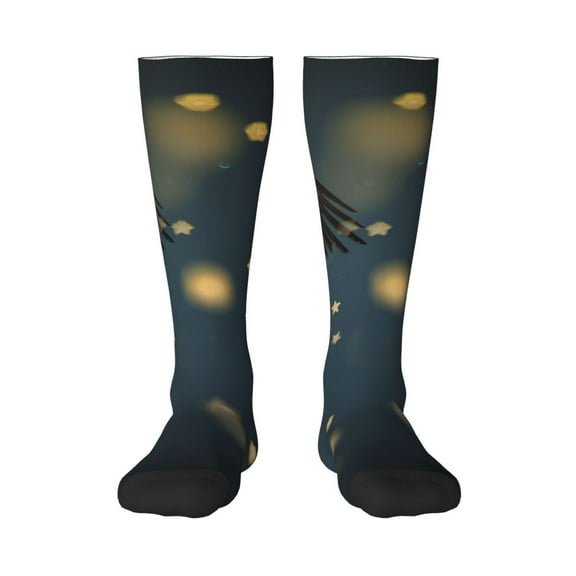 Gaeub North American Bald Eagle Printed Design Socks Stretchy High Tube Socks for Men Women Teens , Softball Soccer Socks for Hiking, Sport