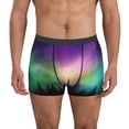 thumbnail image 1 of Gaeub Northern Lights Print Men's Boxer Briefs,Super Fit Boxer Briefs for Men,Quick-Dry Underwear with 4-Way Stretch-Medium, 1 of 5