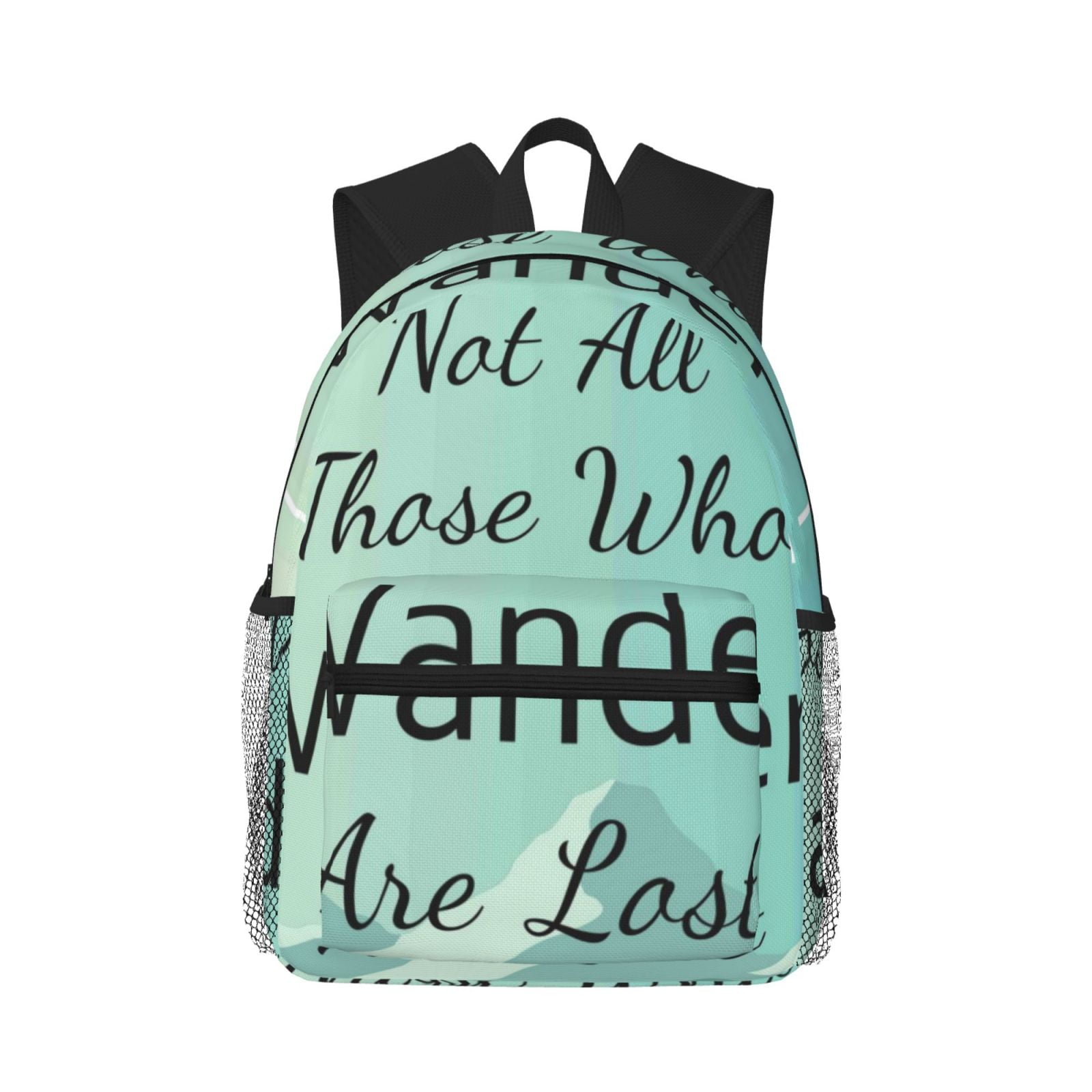 Gaeub Not All Those Who Wander Are Lost1 School Backpack Waterproof ...