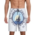 thumbnail image 1 of Gaeub Not All Who Wander Are Lost2 Printed Men's Short Pajama Pants, Lightweight Lounge & Sleep Bottoms Keep You Cool - Medium, 1 of 9