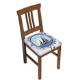 thumbnail image 1 of Gaeub Not All Who Wander Are Lost2 Square Chair Seat Covers, Stretch Fitted Printed Chair Seat Cushion Cover for Kitchen, Office - One Size, 1 of 9