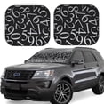 thumbnail image 1 of Gaeub Numbers Foldable Auto Sun Blocker Visor, Sunshade for Car Front Window, Keeps Your Vehicle Cool - Large, 1 of 7