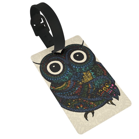 Gaeub One Size Printed Travel Luggage Identification Tags, Golf Bag Tags with Information Bar on The Back - 3.4 x 2.1 inch