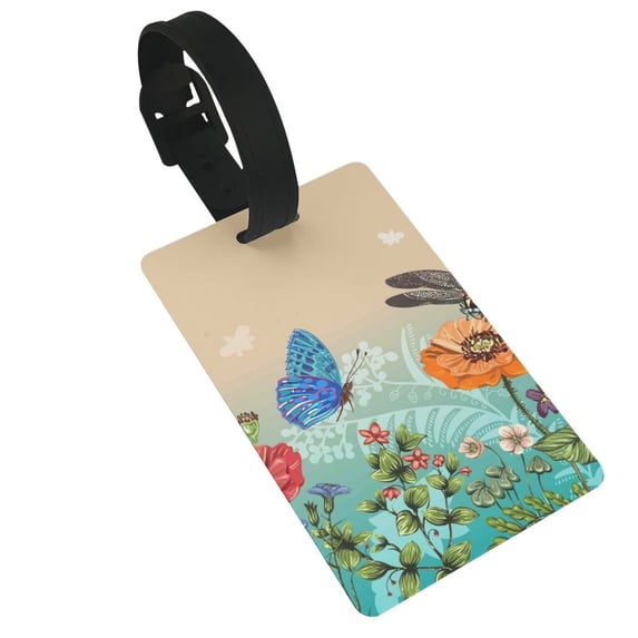 Gaeub One Size Printed Travel Luggage Identification Tags, Golf Bag Tags with Information Bar on The Back - 3.4 x 2.1 inch