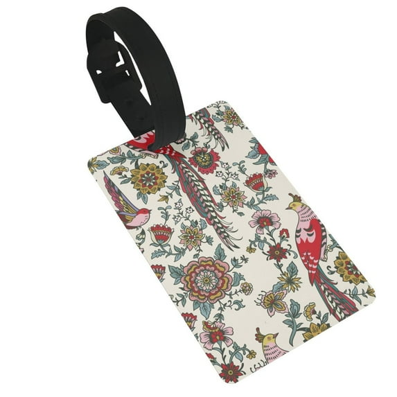 Gaeub One Size Printed Travel Luggage Identification Tags, Golf Bag Tags with Information Bar on The Back - 3.4 x 2.1 inch