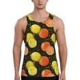 thumbnail image 1 of Gaeub Orange Lemon Men's Athletic Tank Top, Workout Sleeveless Shirts, Running Tank Tops for Gym, Running, Training - 3X-Large, 1 of 9