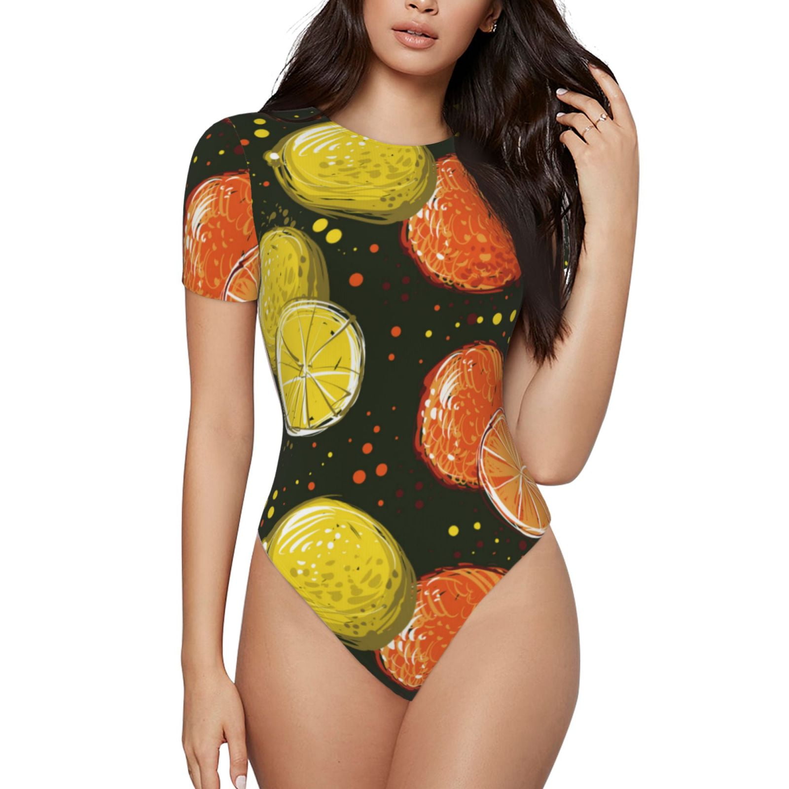 Lemons Longsleeve Bathing Suit main image 0