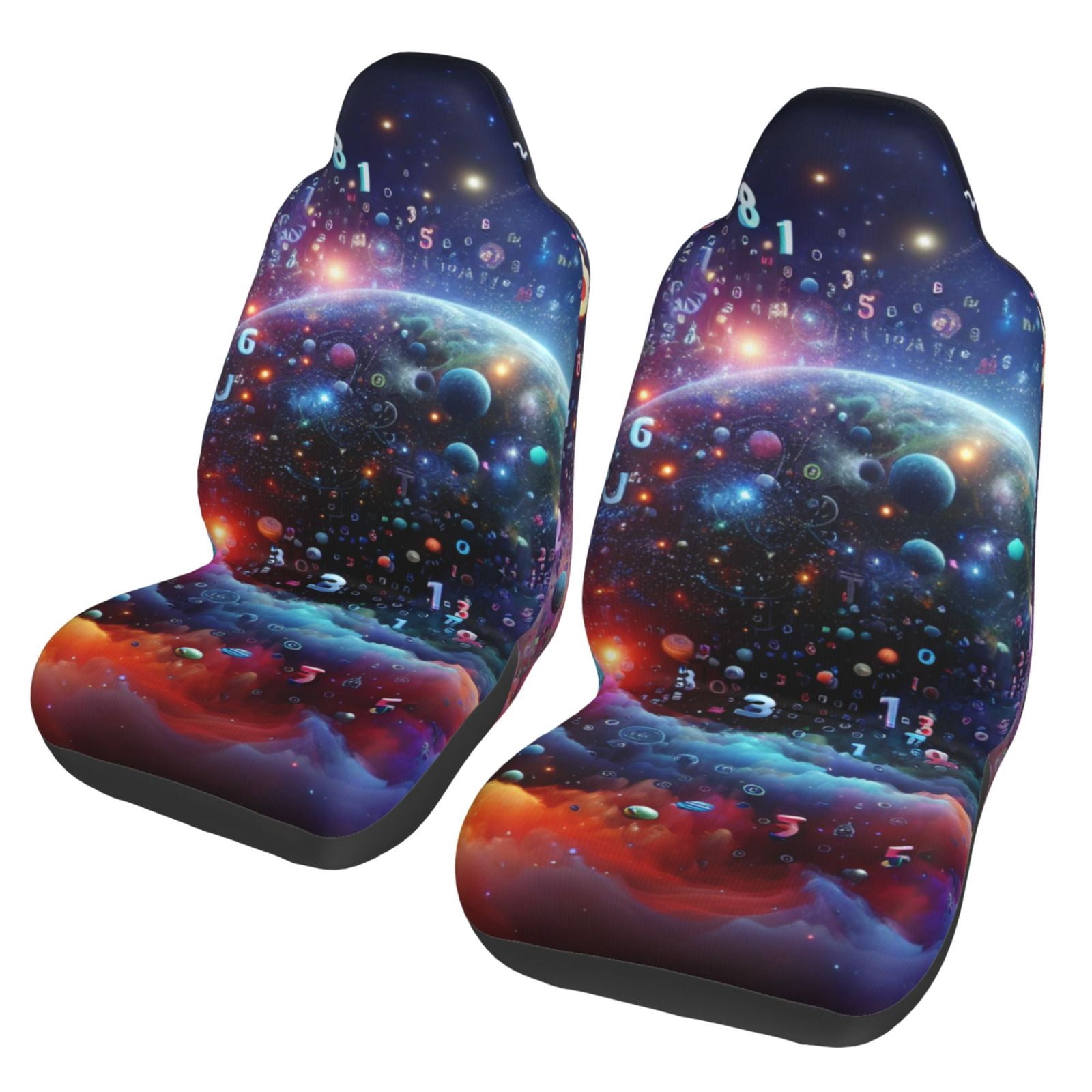 Gaeub Outer Space Floating Numbers And Letters 2Pack Full Set Car Seat ...